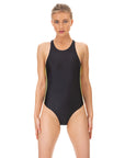 ImamaZin_Active_Swimwear_Dynamo_High_Neck_Racer_One_Piece_Black_Front_B