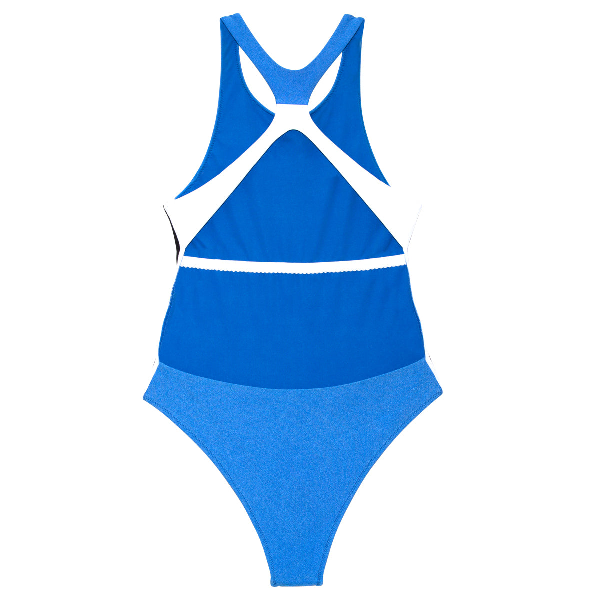ImamaZin_Active_Swimwear_Dynamo_High_ Neck_Racer_One_Piece_Zaffiro_Back_Flatlay