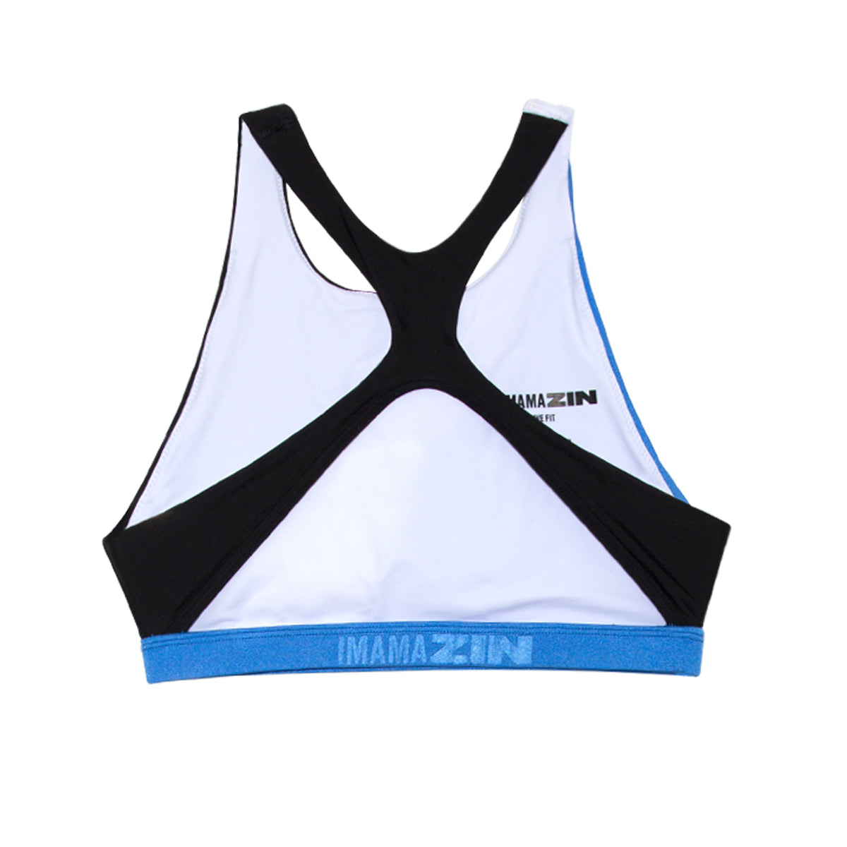 ImamaZin_Active_Swimwear_Force_High_Neck_Action_Top_Zaffiro_Back_Flatlay_A