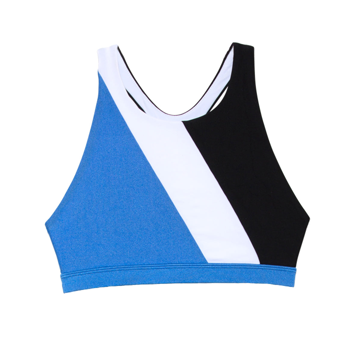 ImamaZin_Active_Swimwear_Force_High_Neck_Action_Top_Zaffiro_Front_Flatlay_A