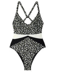 ImamaZin_Active_Swimwear_Marvel_V-Neck_One Piece_Leopard_Front_Flatlay