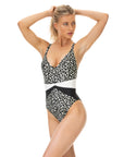 ImamaZin_Active_Swimwear_Marvel_V-Neck_One Piece_Leopard_Print_Quarter_Front_A