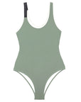 ImamaZin_Active_Swimwear_Remarkable_Scoop_Neck_One_Piece_Army_Front_Flatlay